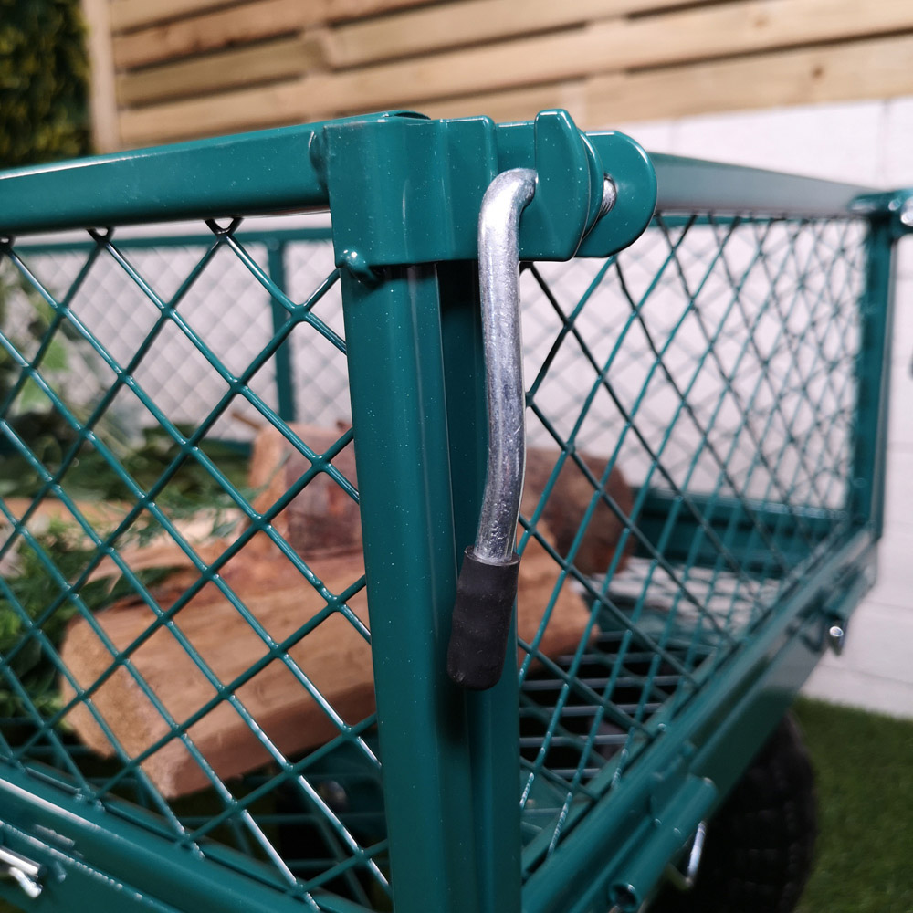 Samuel Alexander Green Heavy Duty Metal Garden Wheelbarrow 180kg Image 5