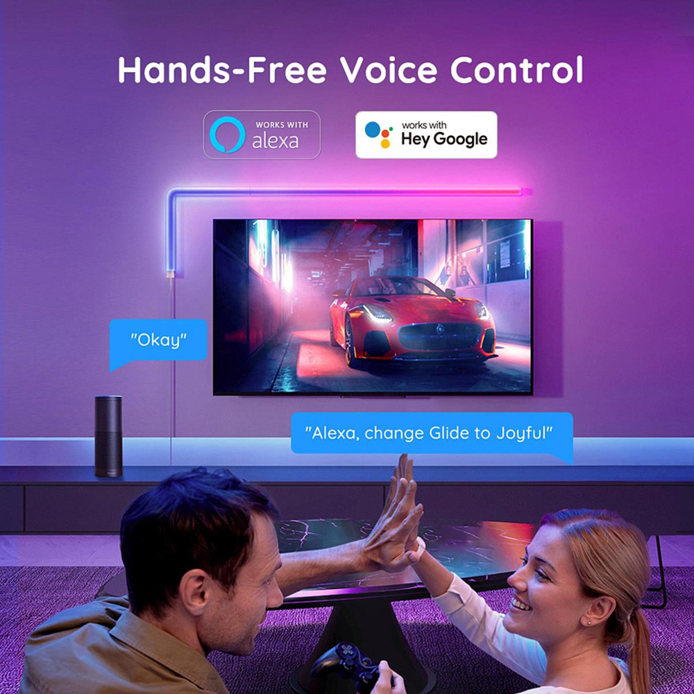 Govee Glide RGBIC LED Smart Wall Light 7 Pack Image 8