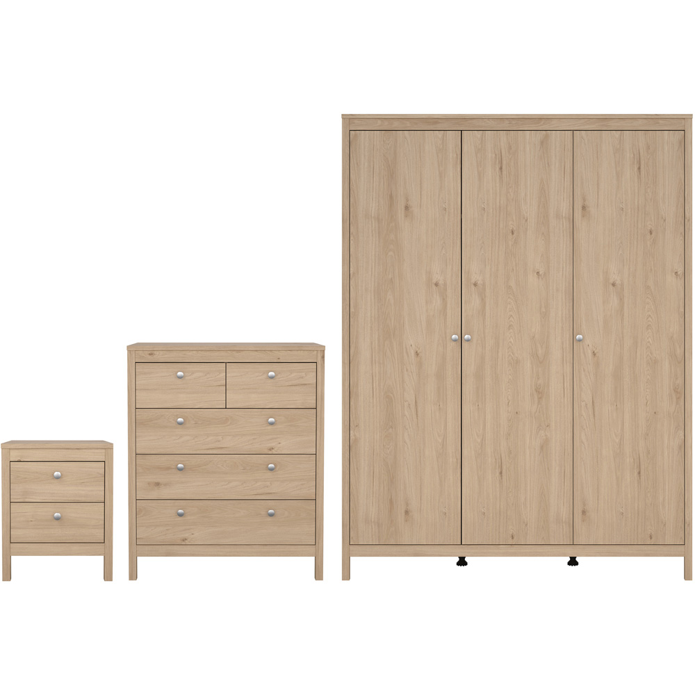 Madrid 3 Piece Jackson Hickory Oak Furniture Set Image 2