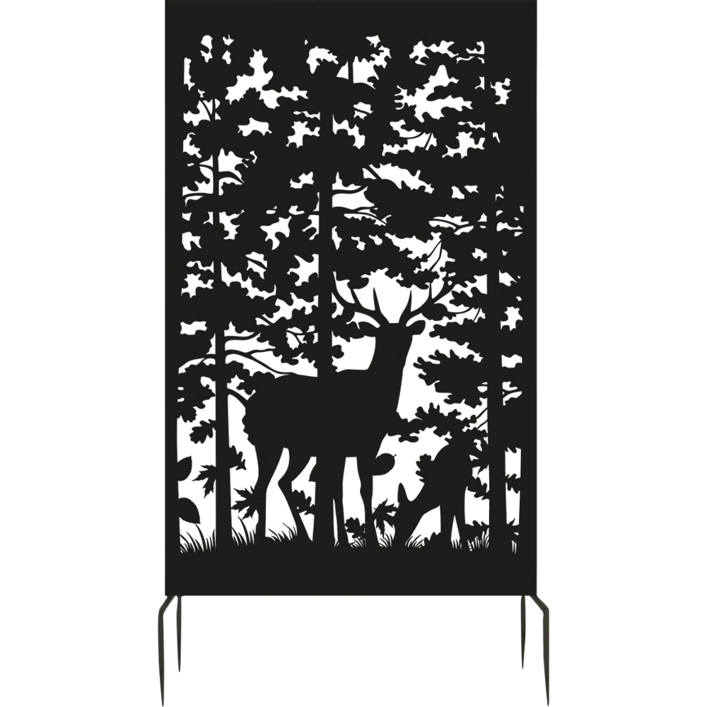 Fallen Fruits Privacy Screen with Deer Design Image 2
