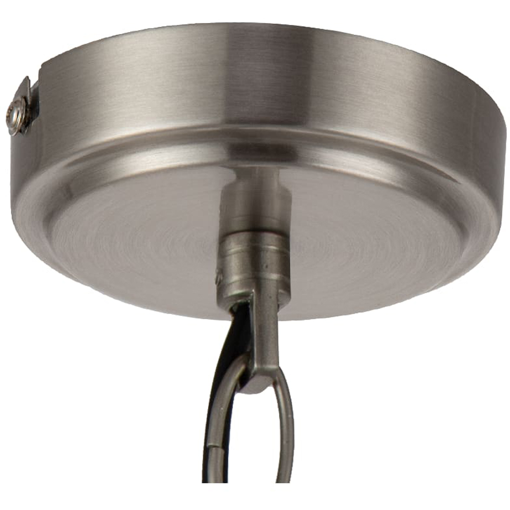 Cosylyte Winston 3 Light Faux Linen Outer Shade Pendant Light Image 6