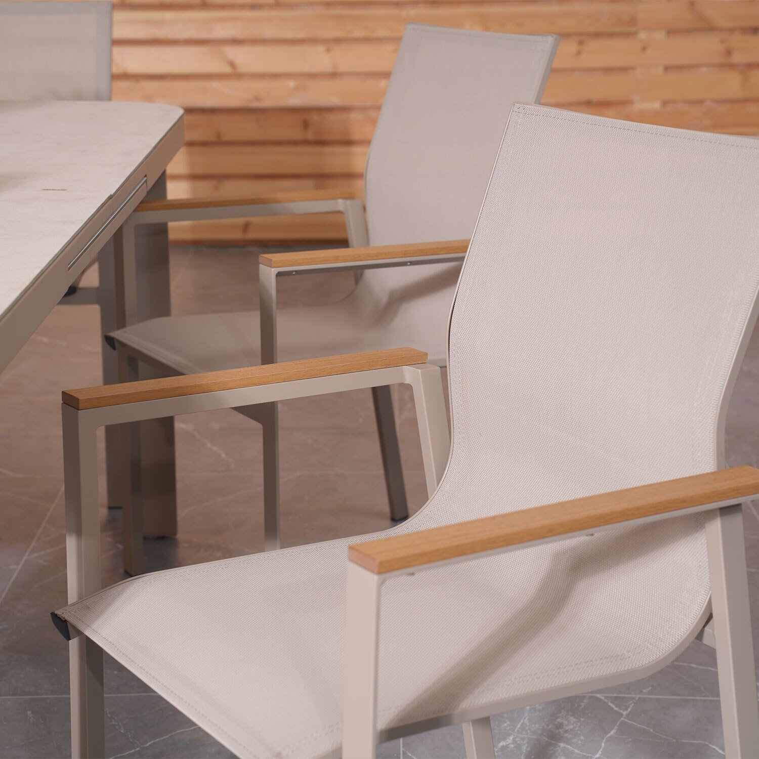 Charlotte Extension Dining Table Set - Beige Image 3