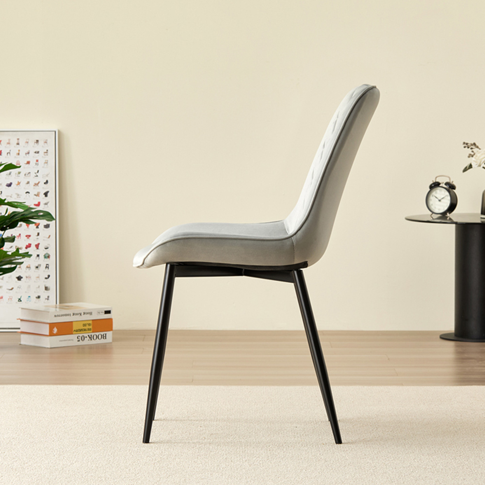 Indoor Living Seattle Amelia 4 Seater Round Dining Set Grey Image 7