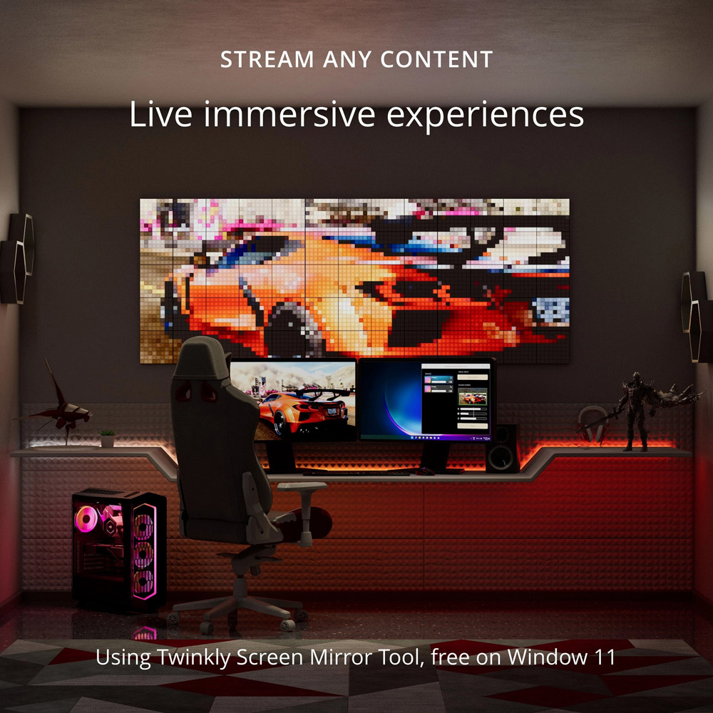 Twinkly Squares 64 RGB LED Smart Panel Light 6 Pack Image 6