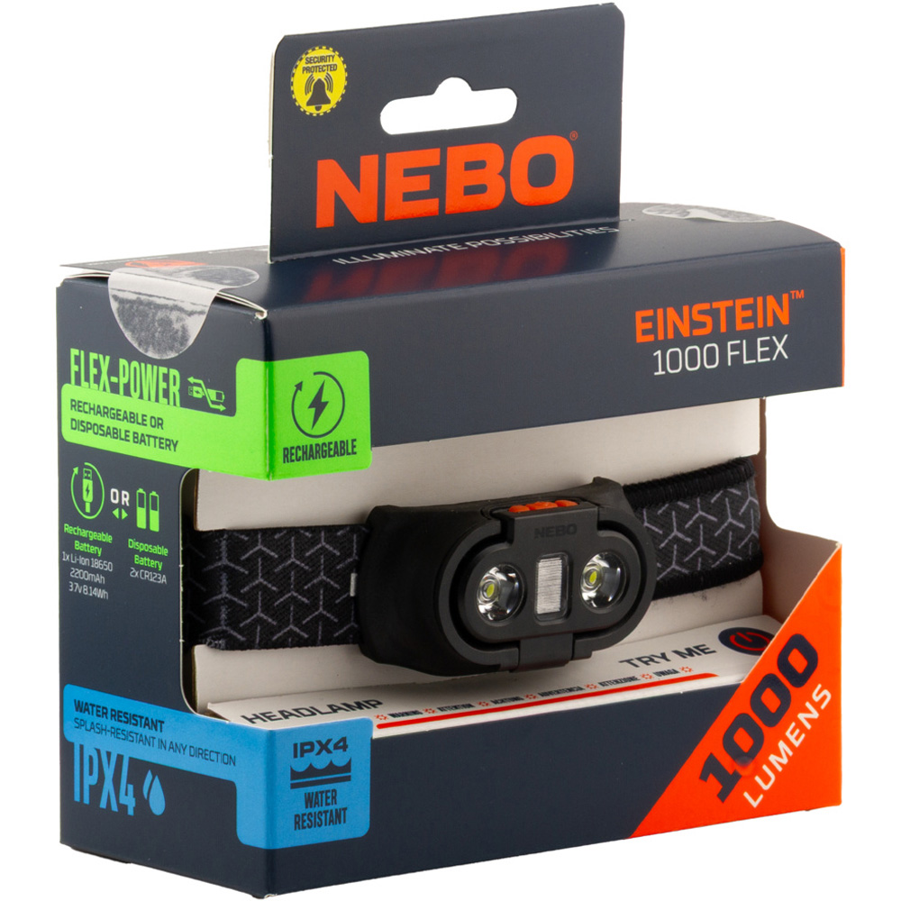Nebo Einstein 1000 Flex 1000 Lumens Rechargeable Headlamp Image 2