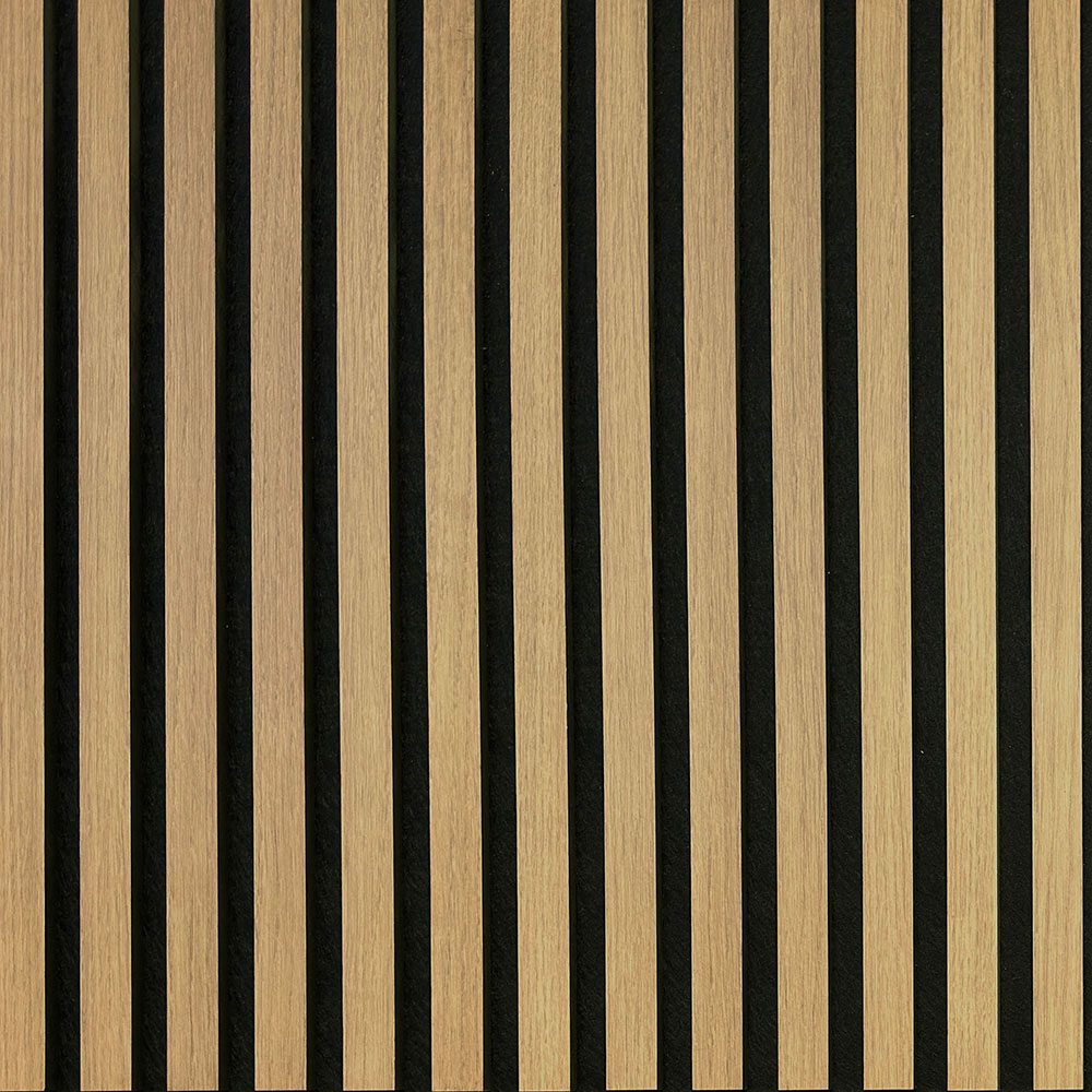 Tuscan Smoked Oak PVC Wrapped Acoustic Wall Panel 240 x 60.8cm Image 3