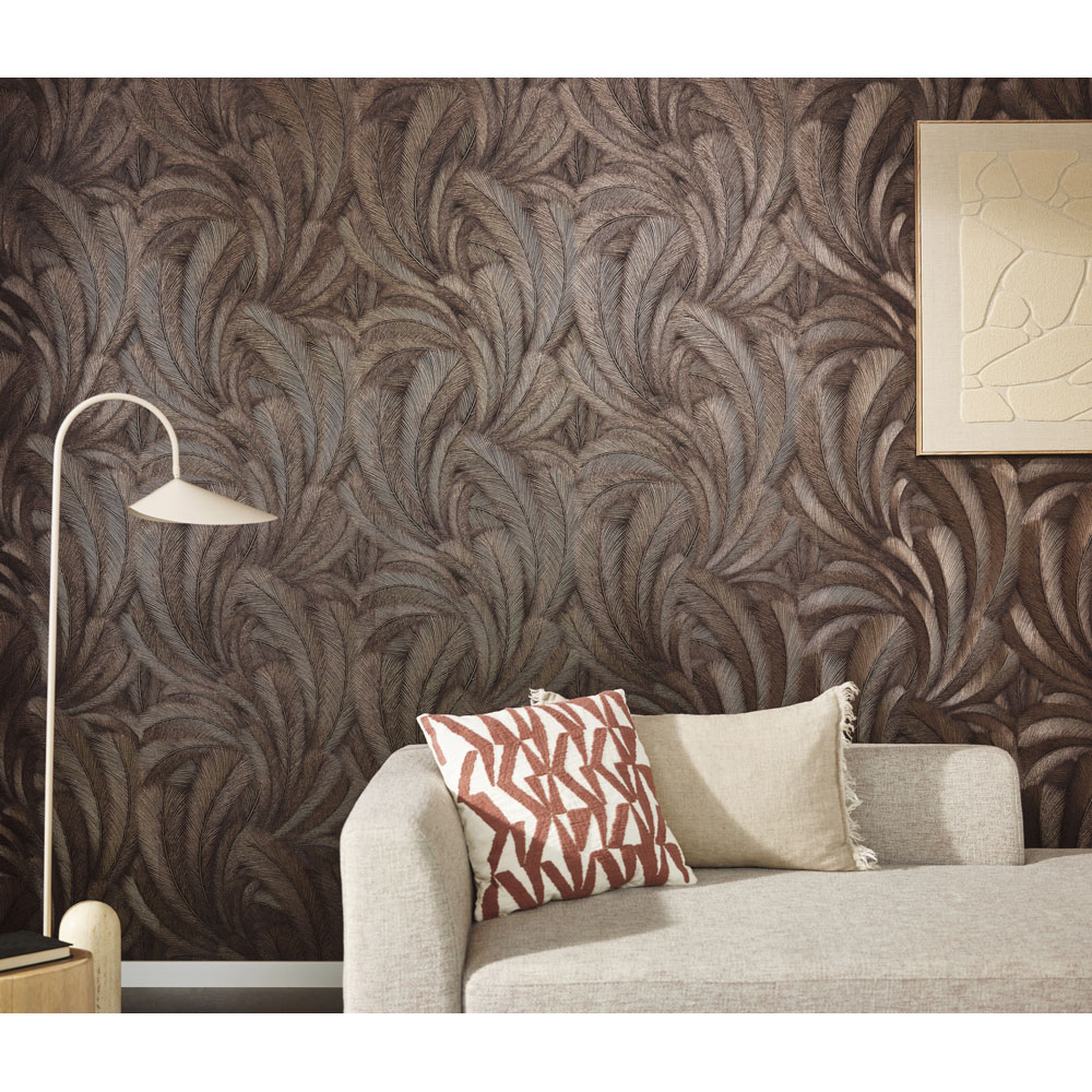Erismann Elysium Plume Bronze Wallpaper Image 3