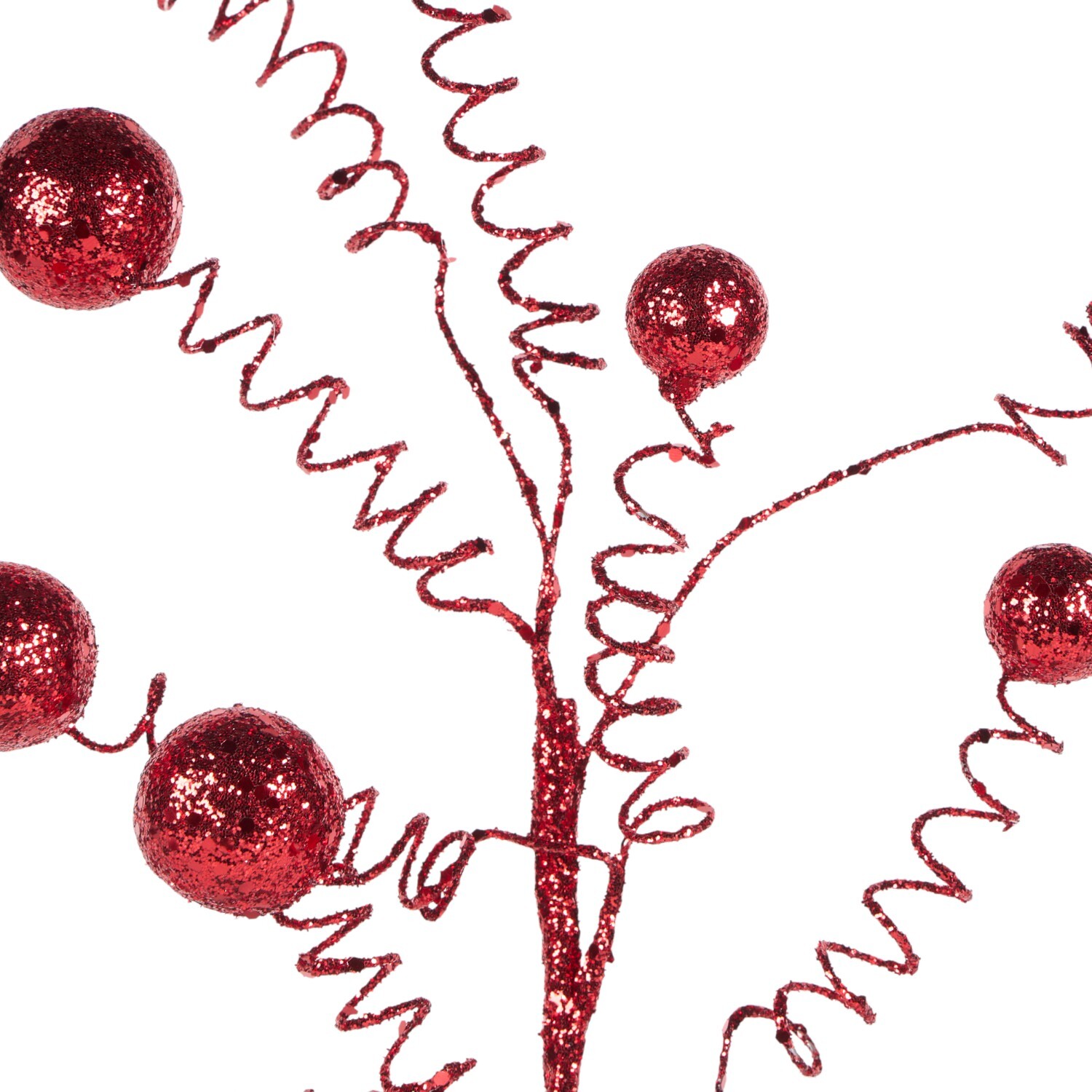 Glittery Pom Pom SprayRed or Green Image 2