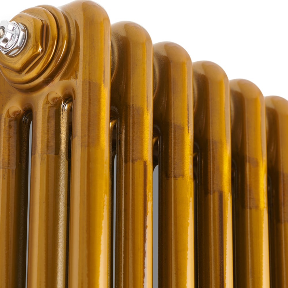 Terma Colorado Wi-Fi Brass Lacquer 3 Column Deep Electric Radiator 1000W 600 x 834mm Image 4