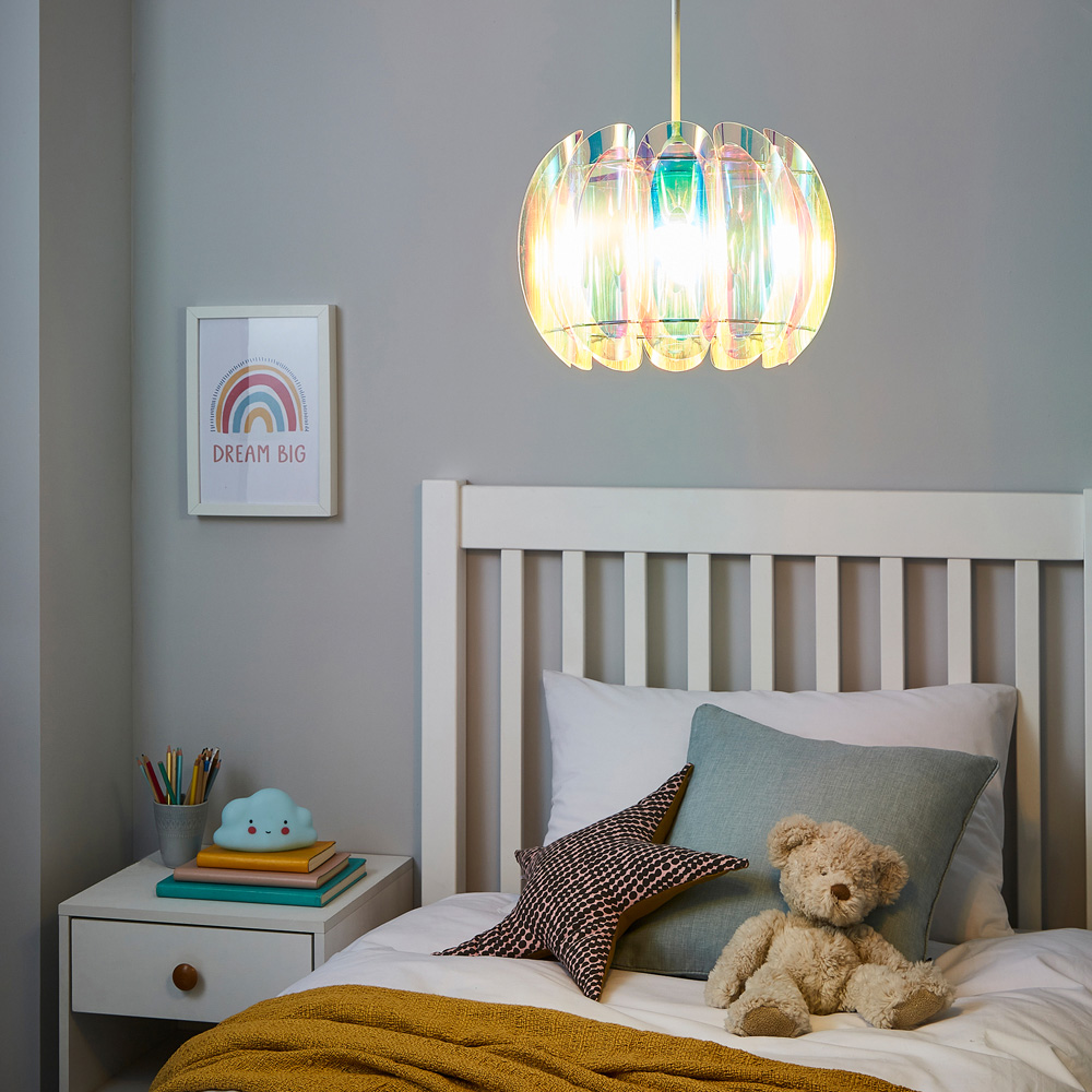 Glow Easyfit Disco Iridescent Pendant Shade Image 5