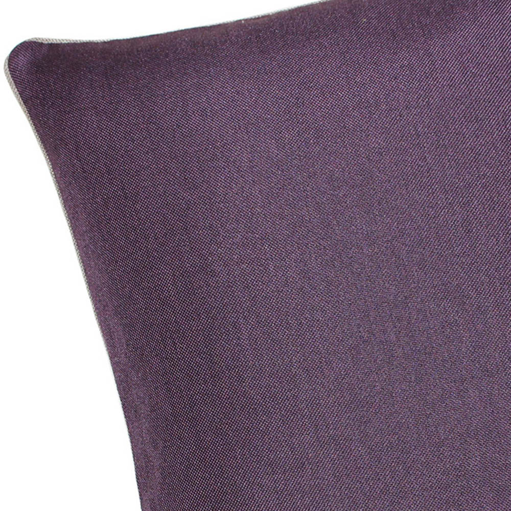 Paoletti Bellucci Damson and Tobacco Contrasting Trim Cushion 45 x 45cm Image 2