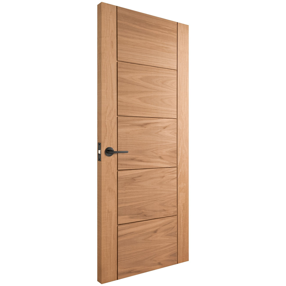 Parma Oak Veneer 5 Panel FD30 Internal Fire Door 1981 x 762 x 44mm Image 2