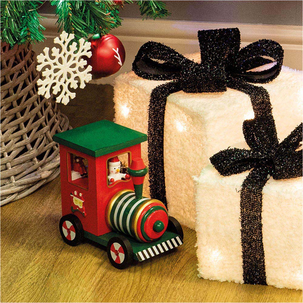 St Helens Multicolour Wooden Train Music Box Image 6