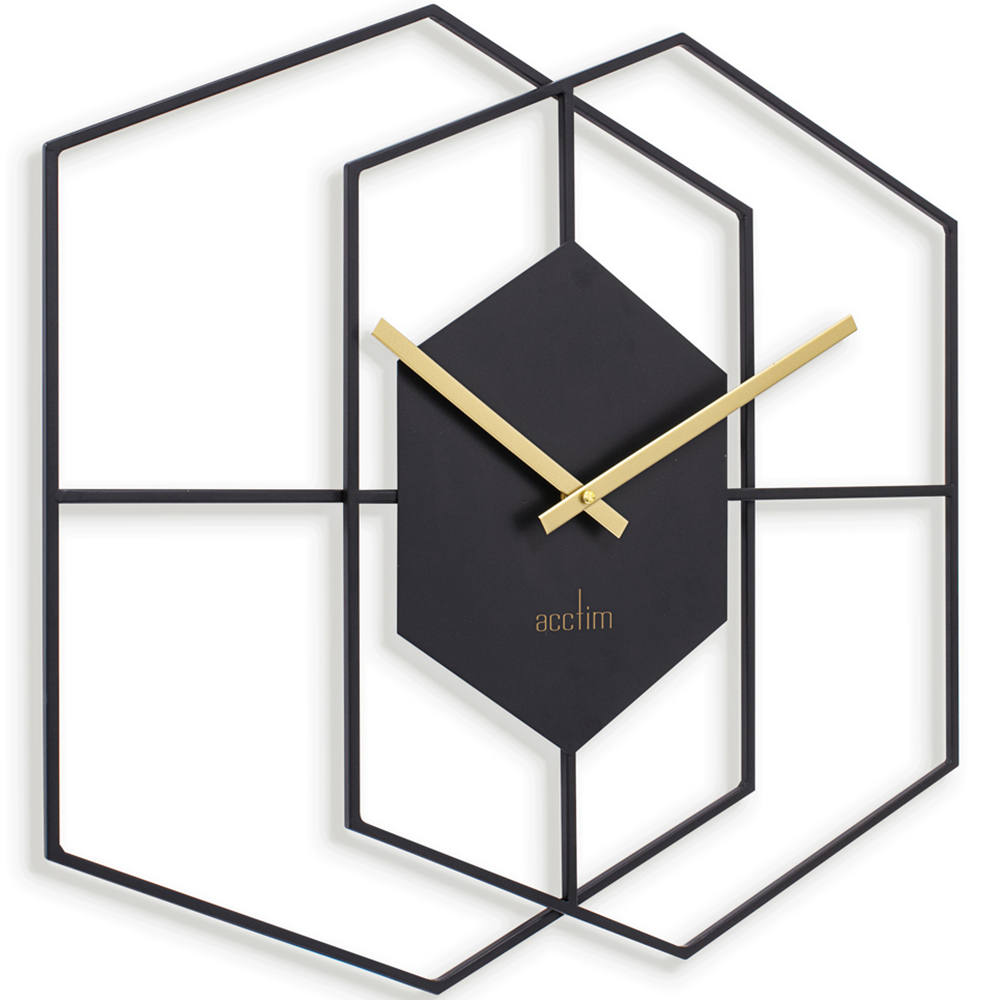 Acctim Addison Black Wire Wall Clock Image 3
