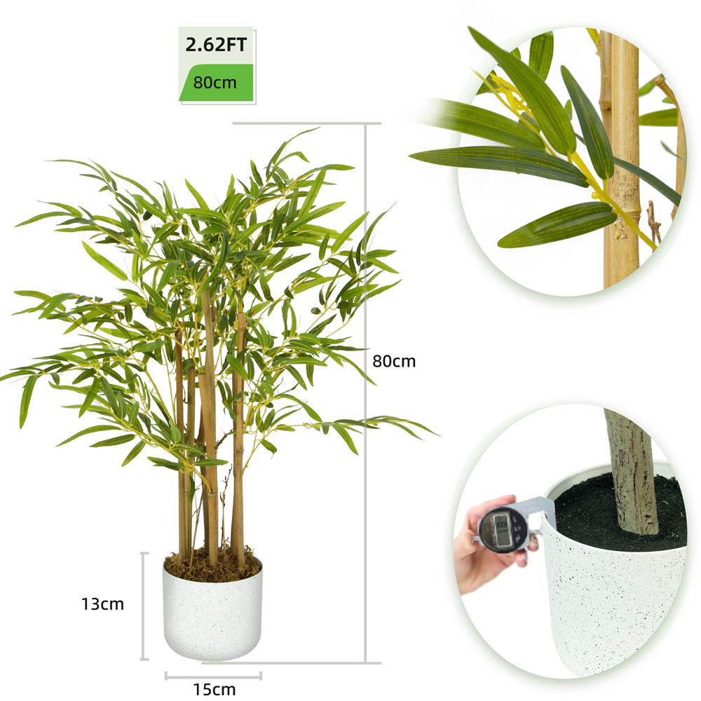 Bamboo Tree Indoor Artificial Plant 80cm Image 6