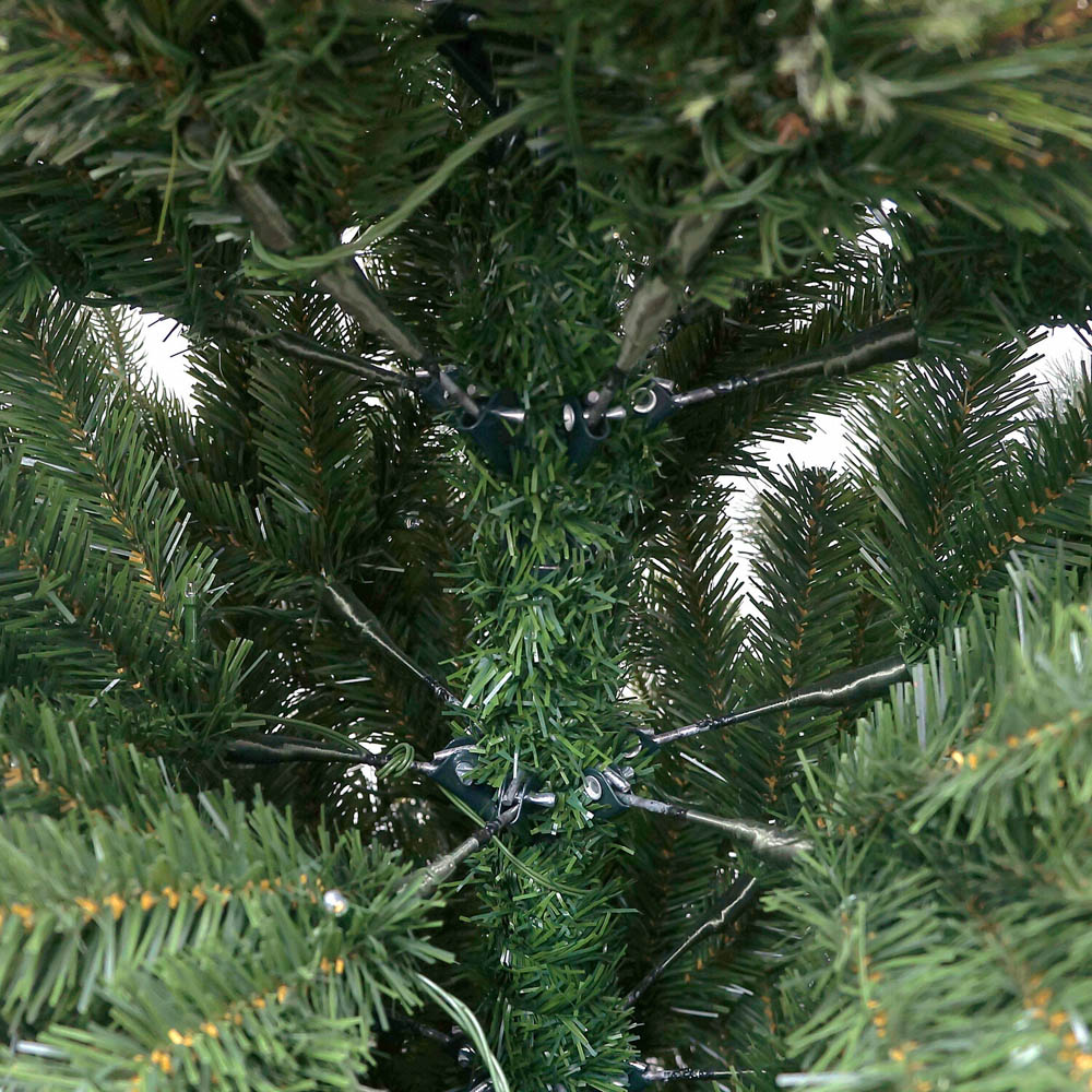 7ft Pre-Lit Ascot Artificial Fir Christmas Tree Green Image 8