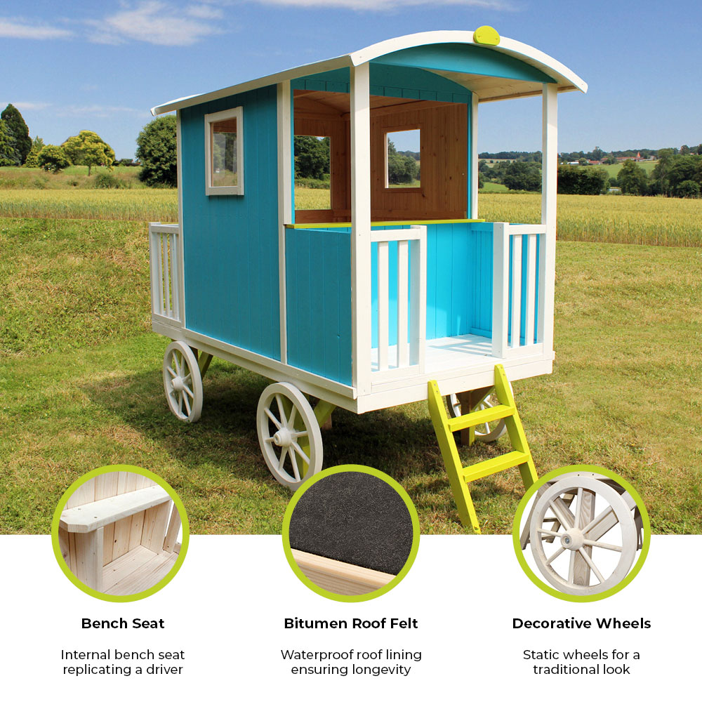 Soulet Carry 6 x 8ft Kids Wooden Shepherds Hut Playhouse Image 7