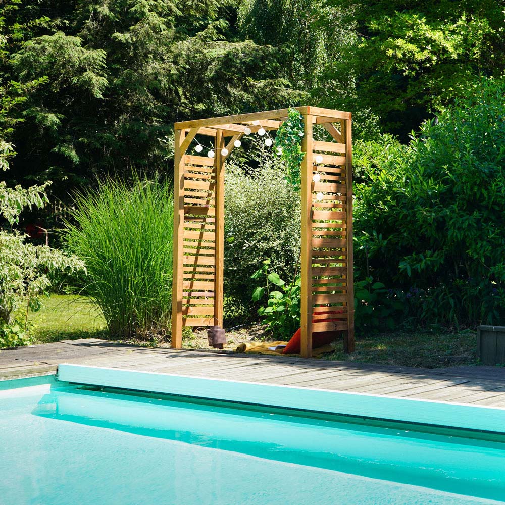 Cerland Lign Z Brown Wooden Flat Garden Arch 214 x 160cm Image 4