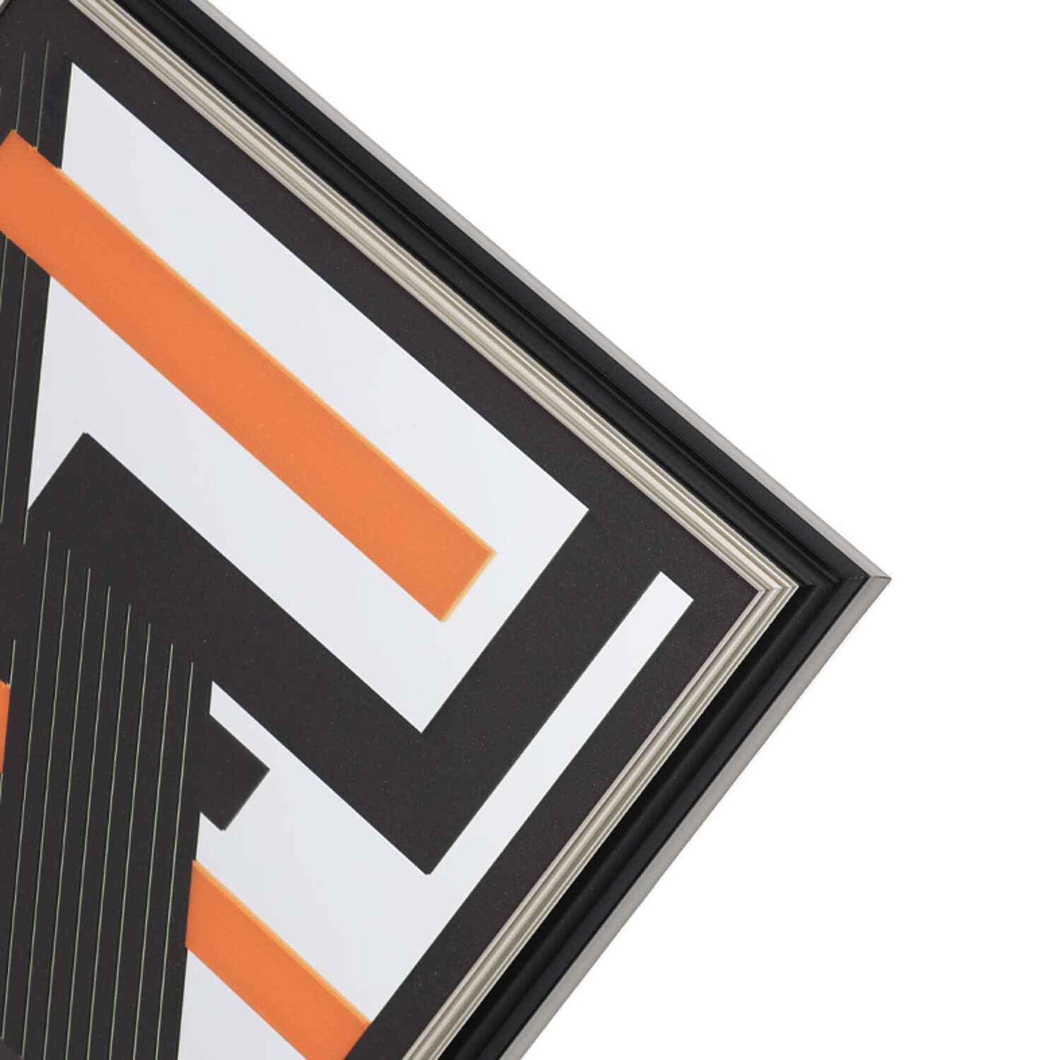 Geometric Mirrored Wall Art Multicolour Image 3