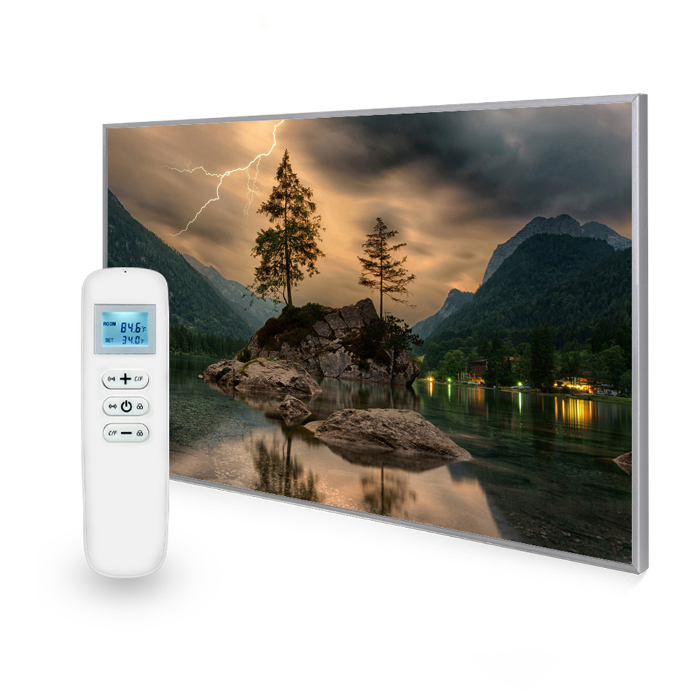 Mirrorstone Nexus Thunder Mountain Image Wi-Fi Infrared Heating Panel 900W 795 x 1195mm Image 2