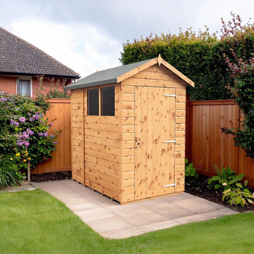 Empire Sheds 4 x 6ft Tongue and Groove Wooden Apex Garden Shed Image 2