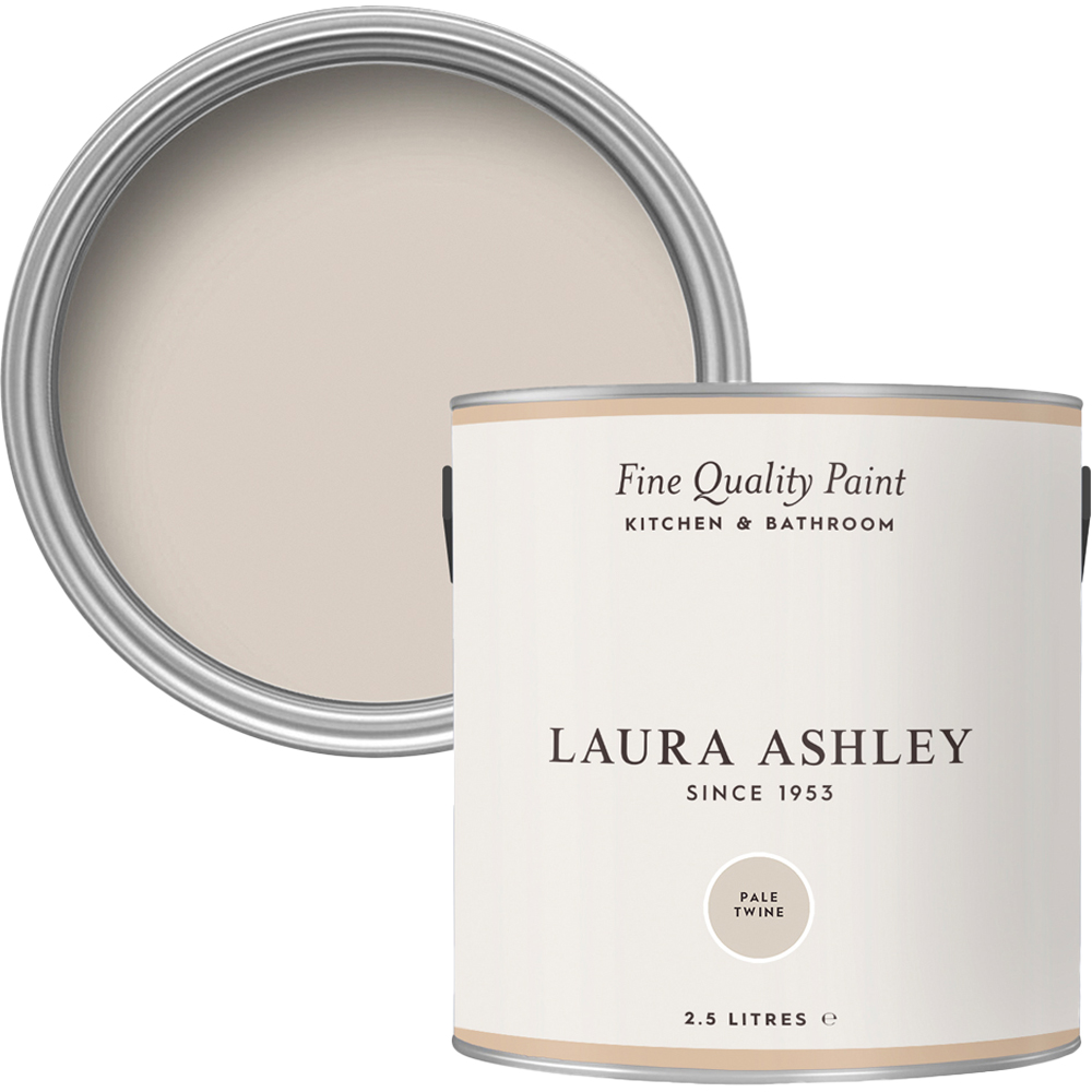 Laura Ashley Kitchen and Bathroom Pale Twine Emulsion Paint 2.5L Image 1