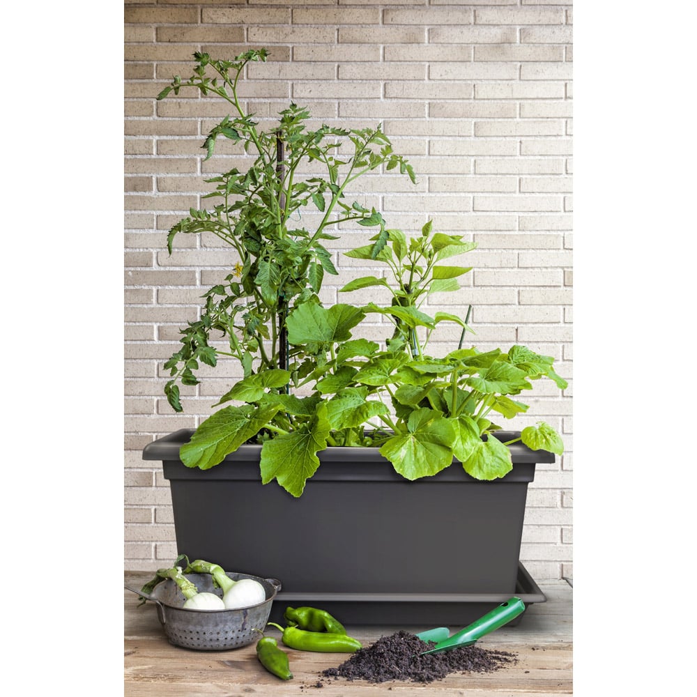 Gardenico Magnus Anthracite Planter Self Irrigating Mobile Kit 800mm Image 8