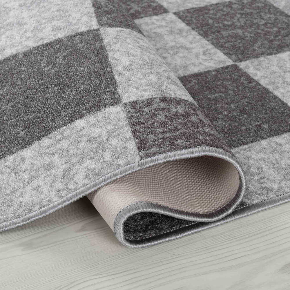Desire Rugs Havana Grey Square Anti Slip Door Mat 90 x 57cm Image 3