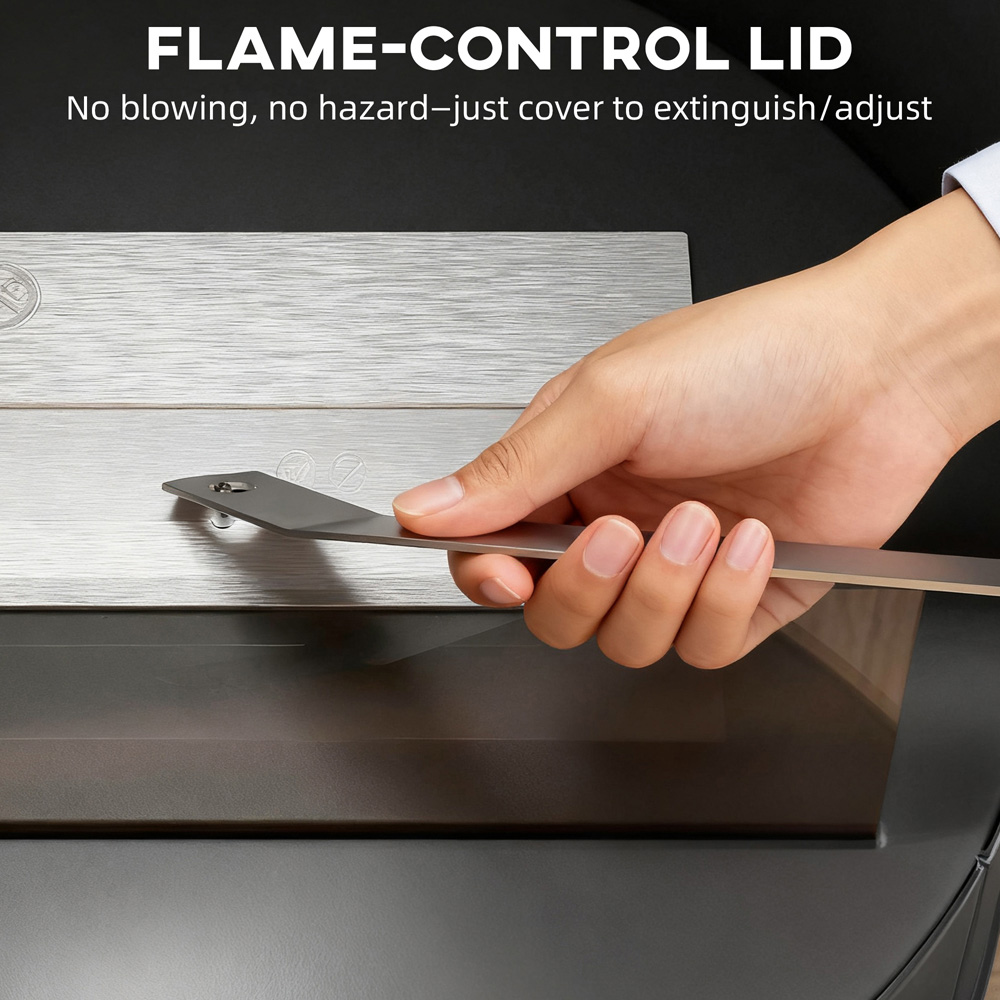 HOMCOM Black Bioethanol Fireplace Stove Image 6