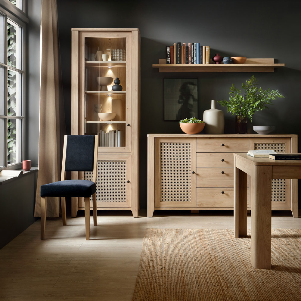 Florence Cestino 6 Seater 160 to 200cm Extending Dining Table Jackson Hickory Oak Image 6