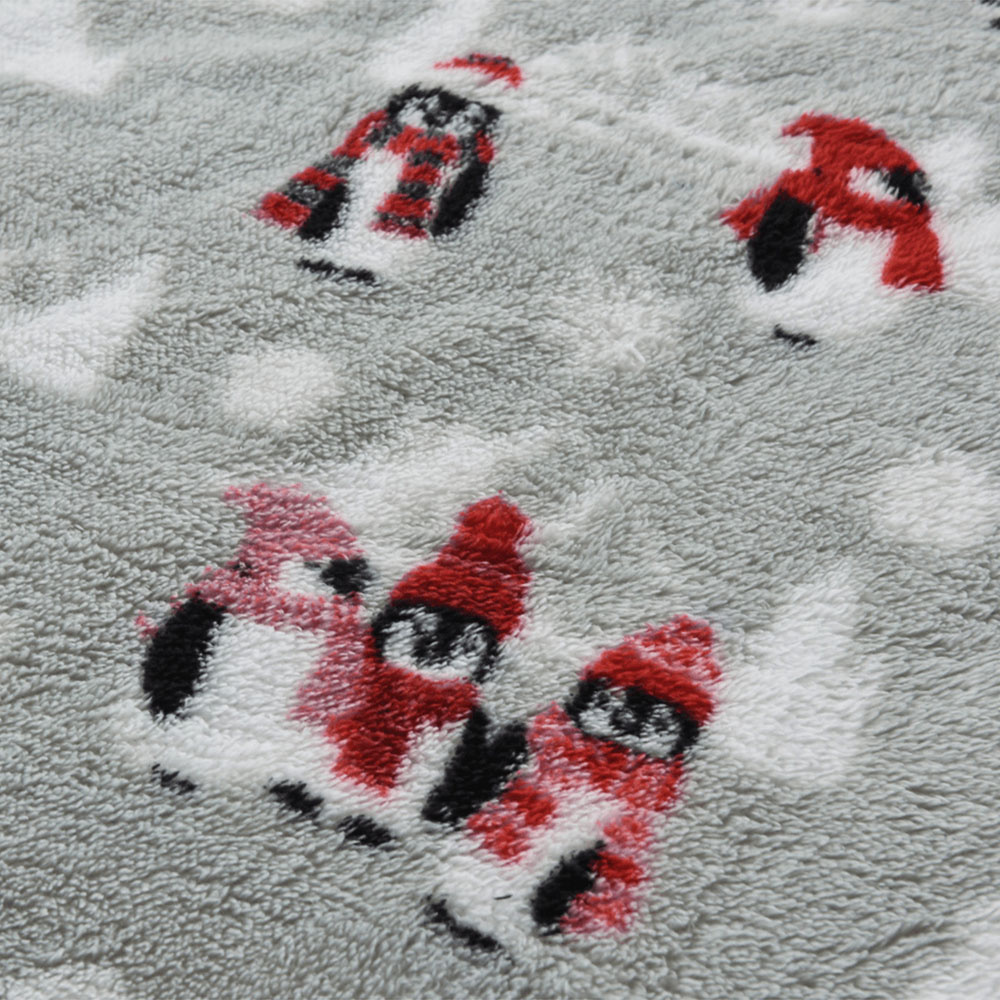 Velosso Single Penguins Teddy Fleece Duvet Set Image 3