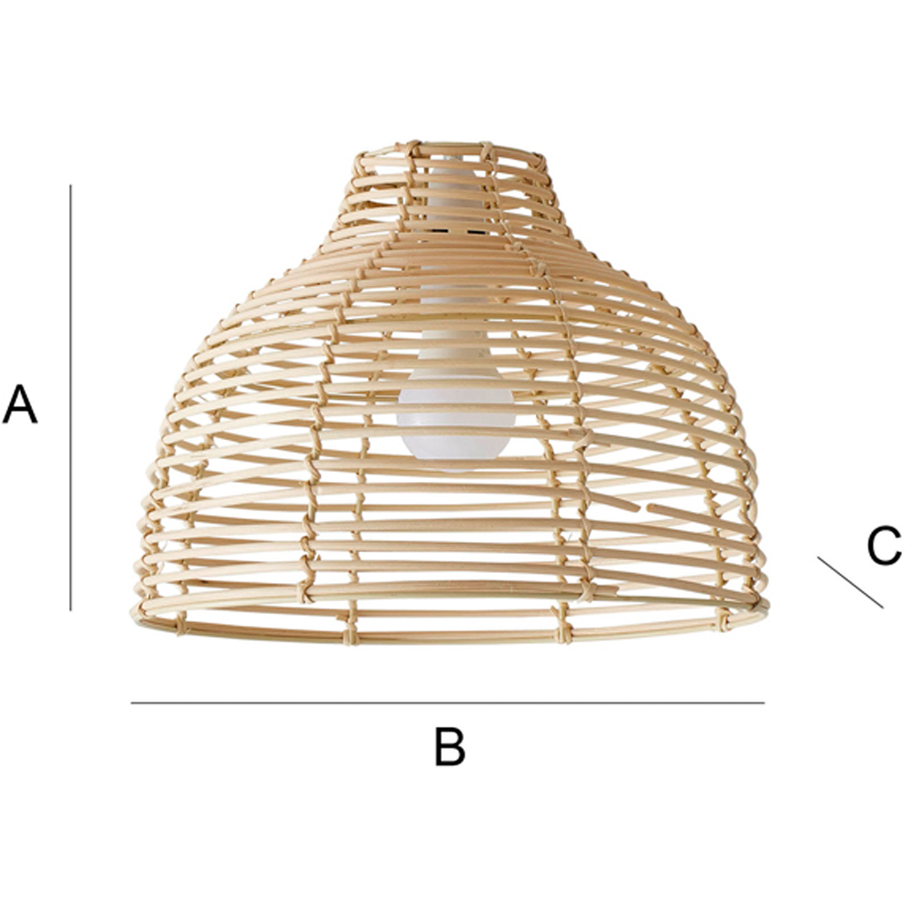 ValueLights Lobster Pot Cream Weave Basket Ceiling Lamp Shade Image 7