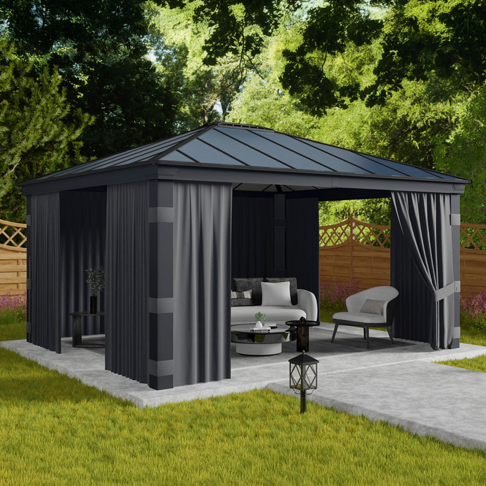 Palram Canopia Dallas 4.2 x 4.8m Gazebo Curtain 4 Pack Image 1