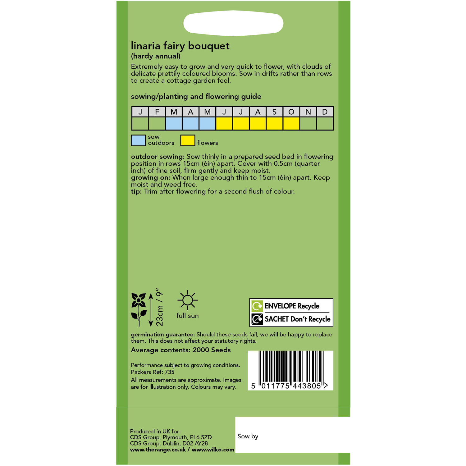 Wilko Linaria Fairy Bouquet Seeds Image 2