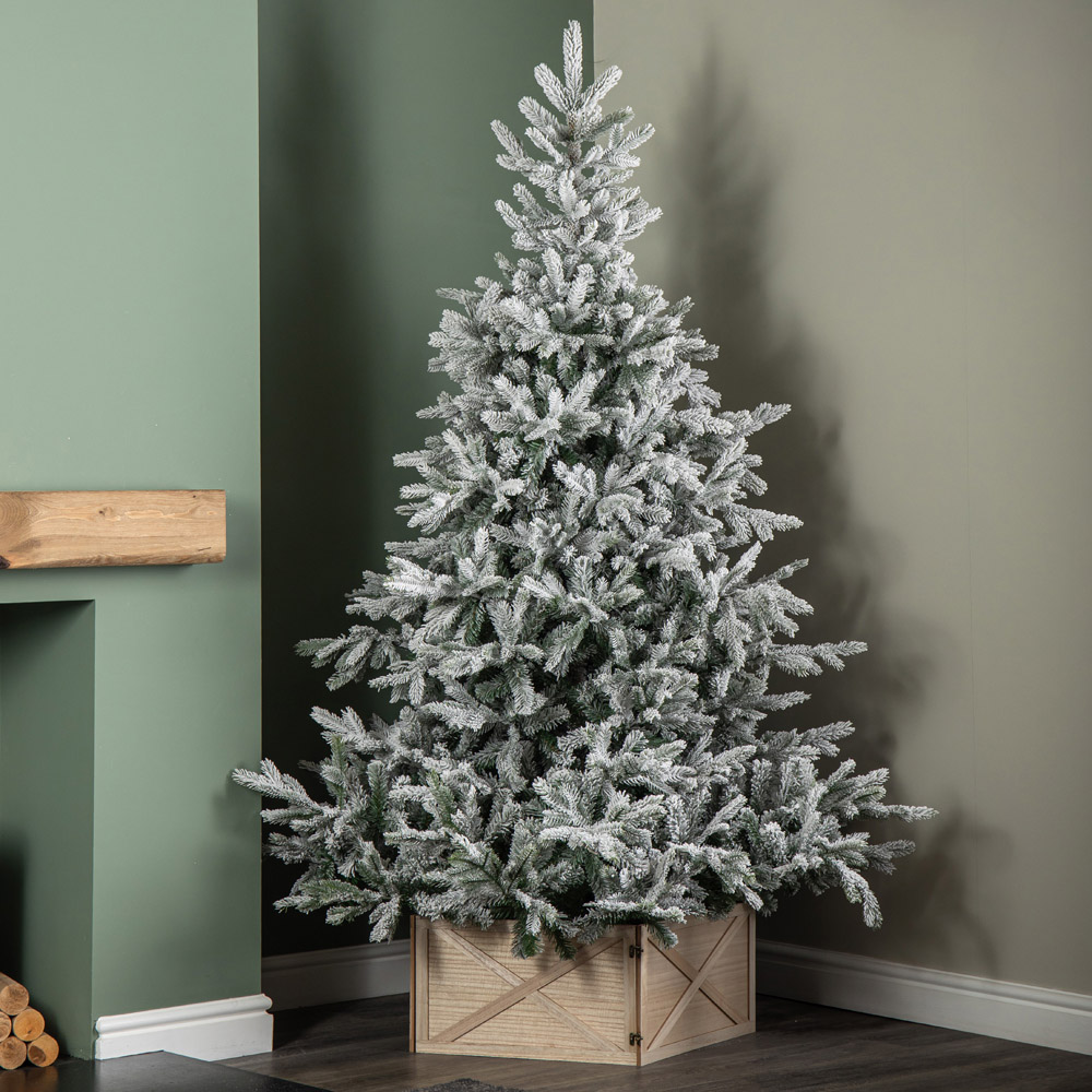 Samuel Alexander Square Wooden Foldable Christmas Tree Base 50 x 50cm Image 3