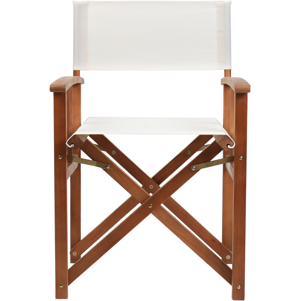Charles Bentley Eucalyptus Pair Director Chair Cream Image 3