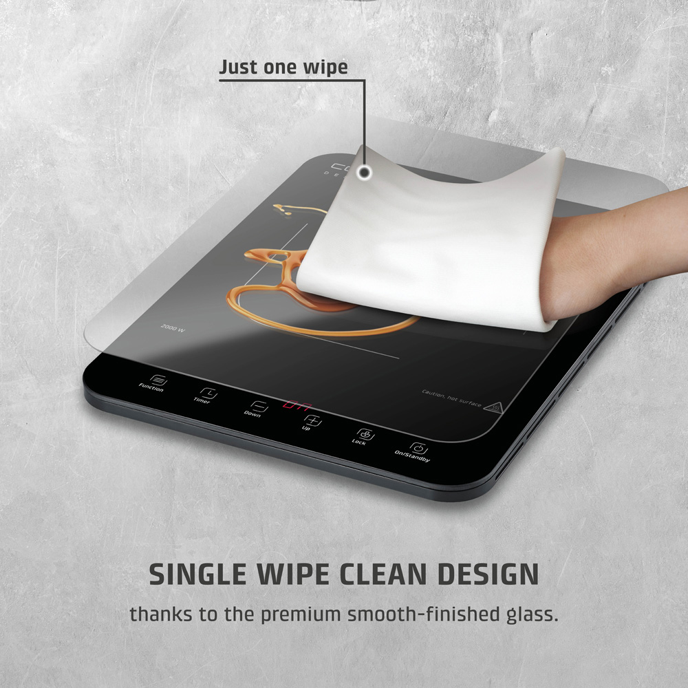 CASO Design Caso ProSlim 2000 Black Portable Induction Hob 2000W Image 5