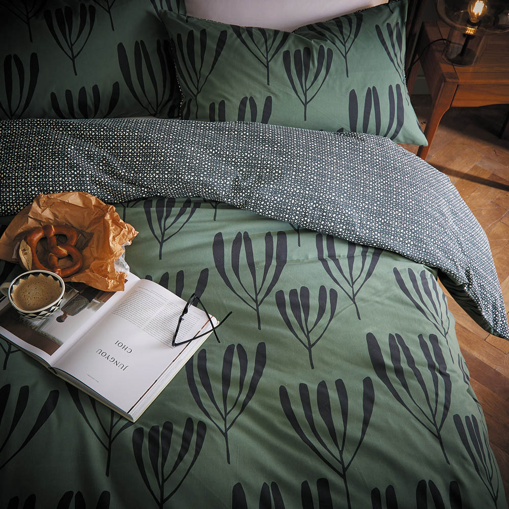 Helena Springfield Calla Single Green Duvet Set Image 4