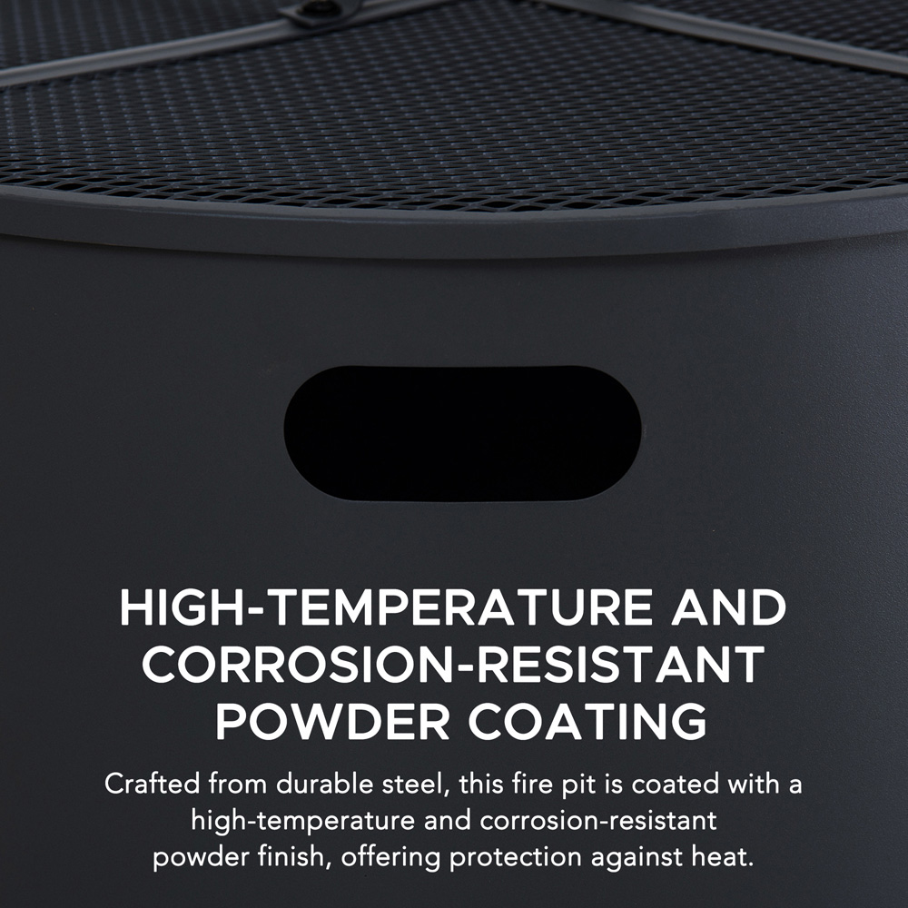 Sunjoy 51 x 51cm Outdoor Steel Fire Pit with Fire Poker Image 6