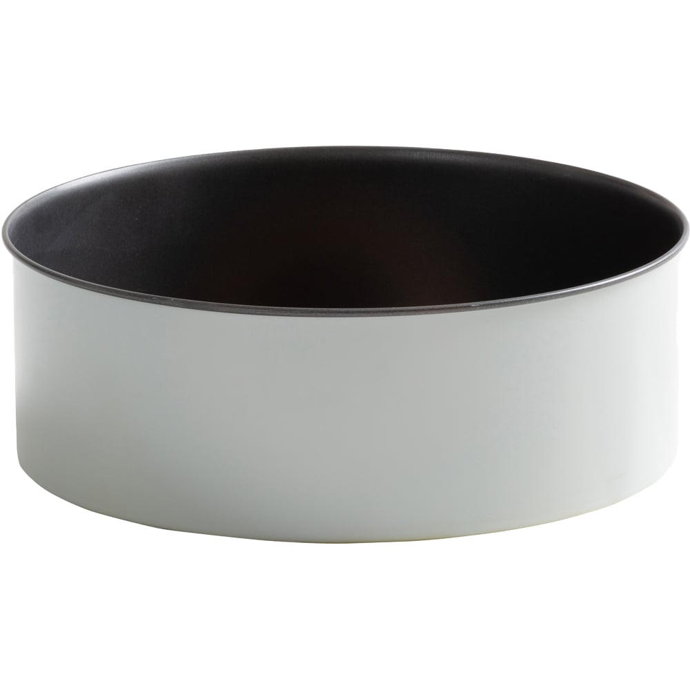 Wham PushPan 25cm Light Grey and Pewter Deep Tin Image 1