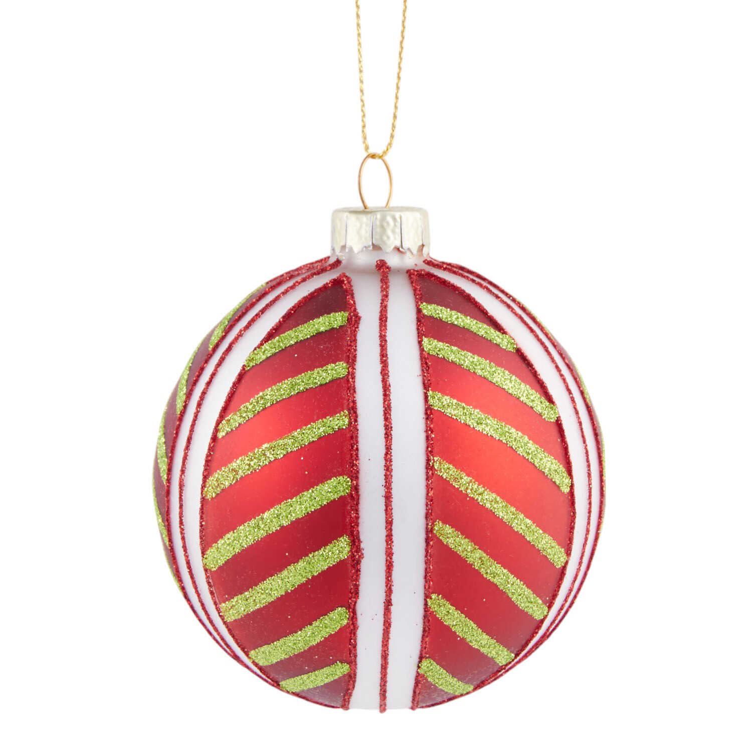 Zig Zag Glass Bauble Image 2