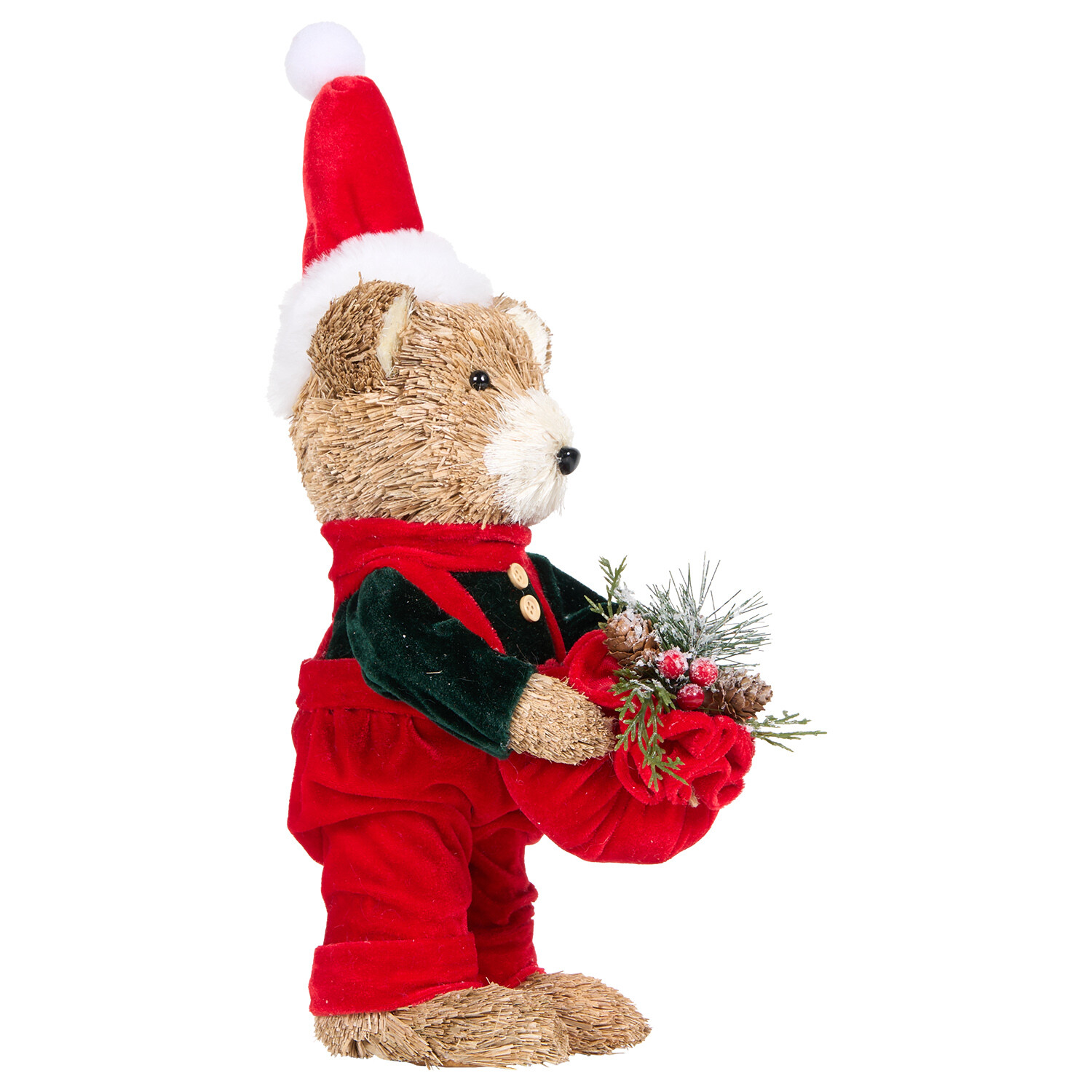 Christmas Bear Standing Decoration Multicolour Image 2