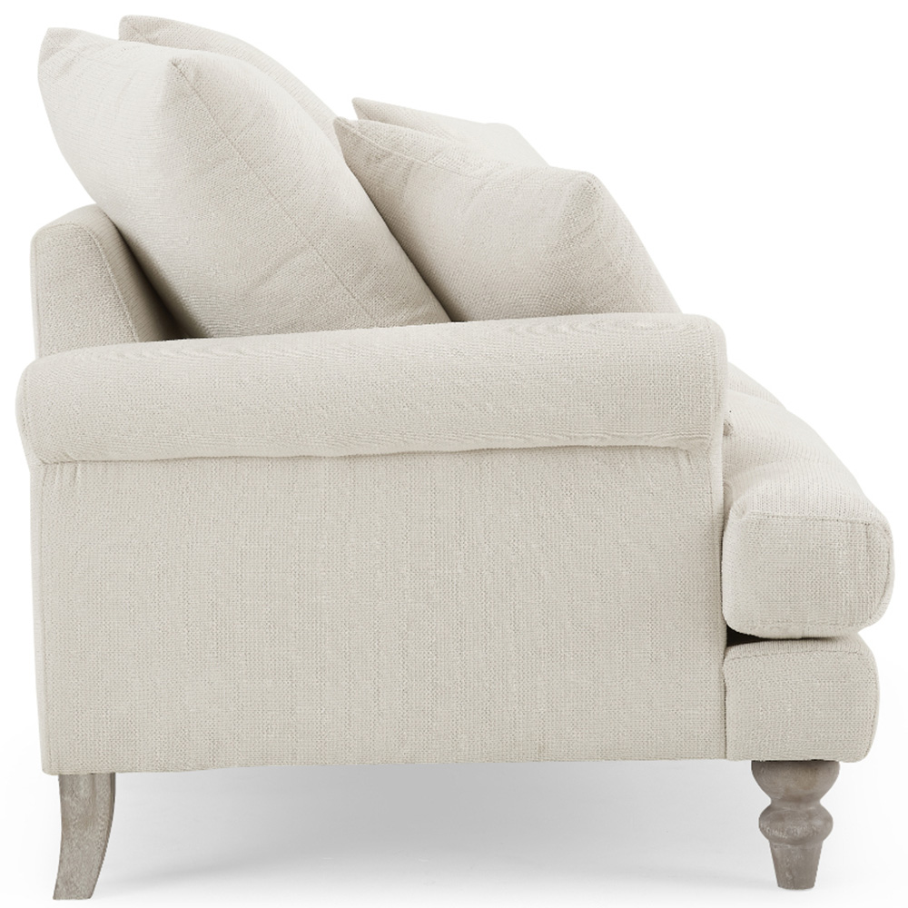 Home Detail Churchill 2 Seater Ivory Linen Sofa Image 4