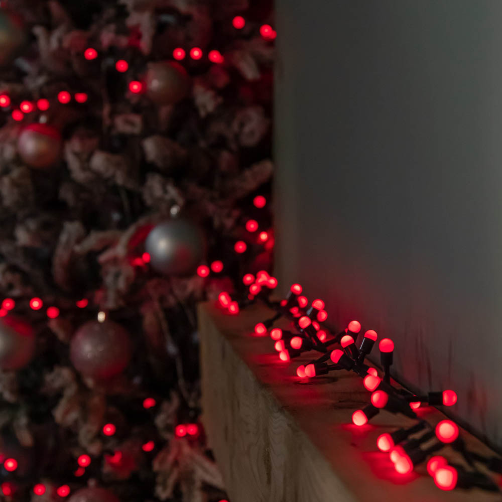 Samuel Alexander 1000 Red LED Berry Multi-Function Green String Light Image 8