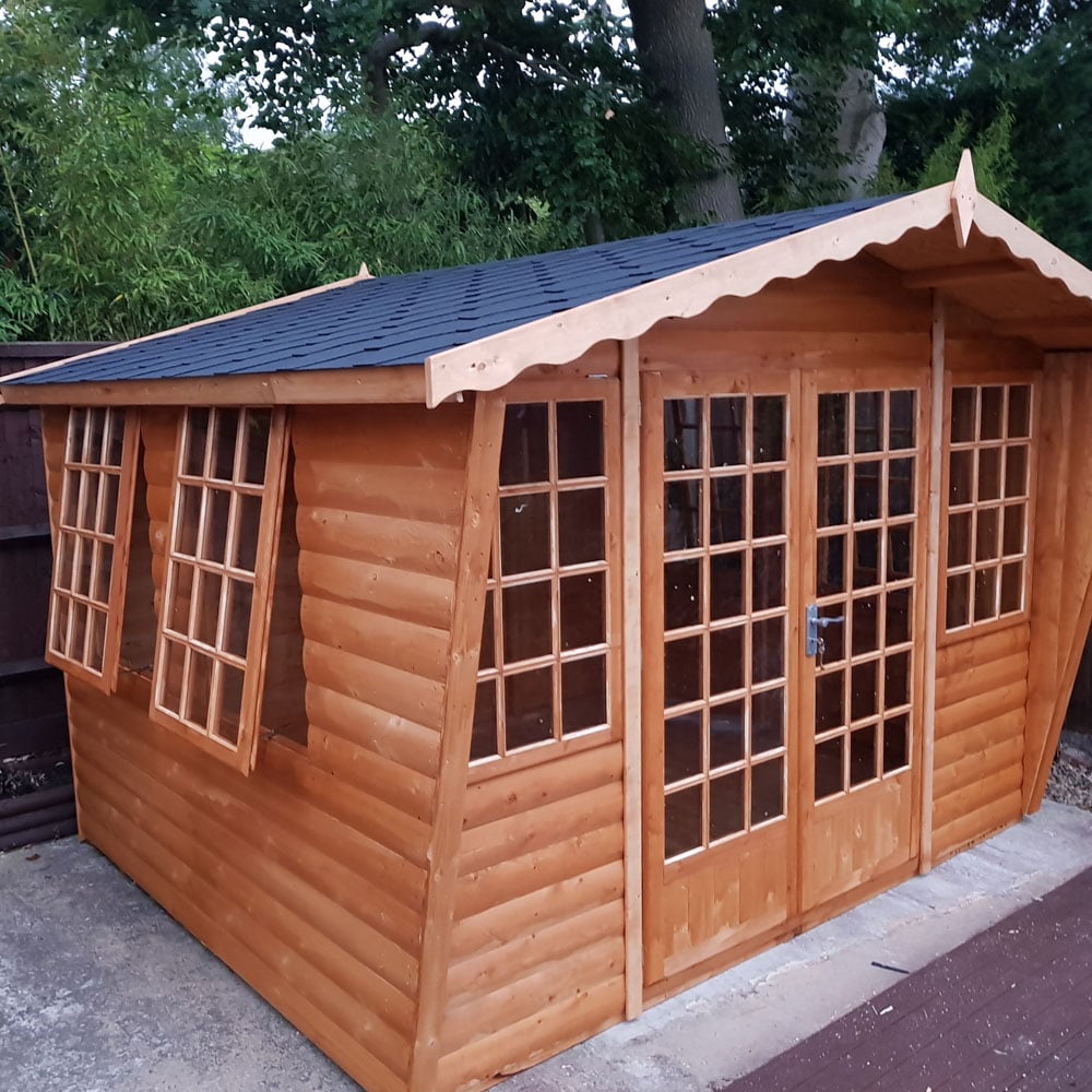 Shire Beaulieu 10 x 8ft Double Door Shiplap Apex Summerhouse Image 4