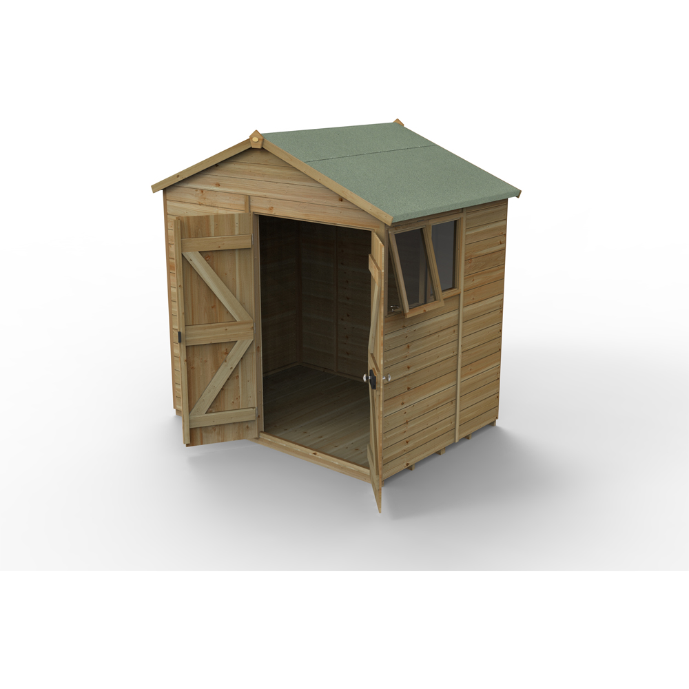 Forest Garden Timberdale 7 x 5ft Single Opening Apex Shed Image 3