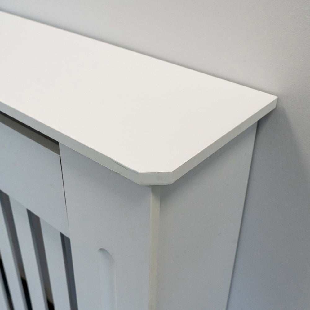 Jack Stonehouse Matt White Vertical Line Radiator Cover Large Image 5