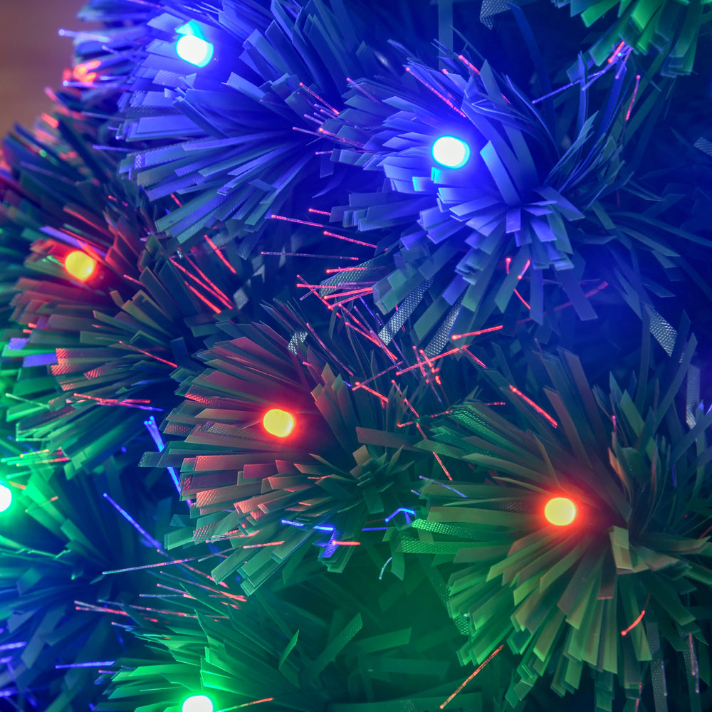 Everglow Fibre Optic Artificial Christmas Tree Green 3ft Image 5