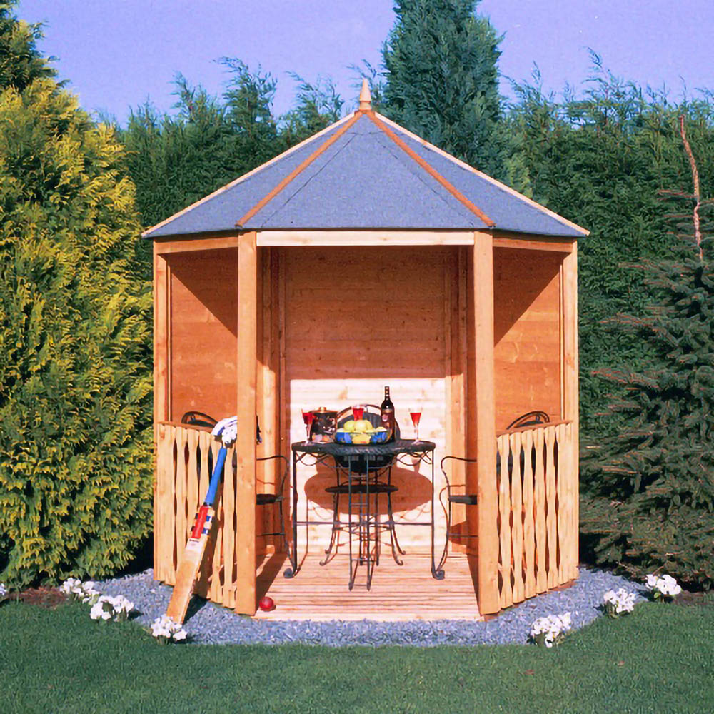 Shire 7 x 6ft Gazebo Pressure Treated Arbour Image 7