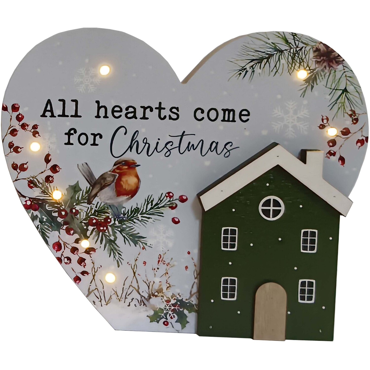 Christmas Sentimental LED Plaque Multicolour Image 3